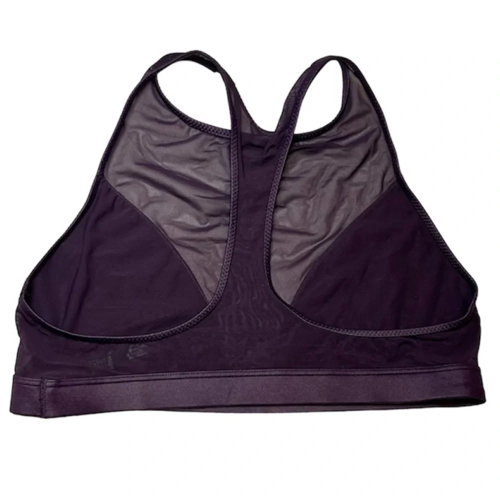VS SPORT purple racer-back mesh sports bra. Size‎ Small